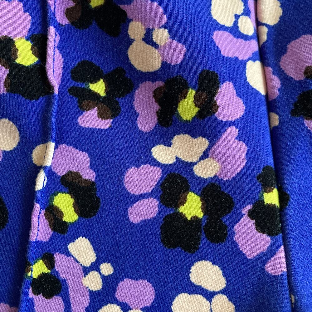 Anthropologie Maeve The Margot Pants Womens XS Blue Floral Kick Flare Cropped - Picture 7 of 11